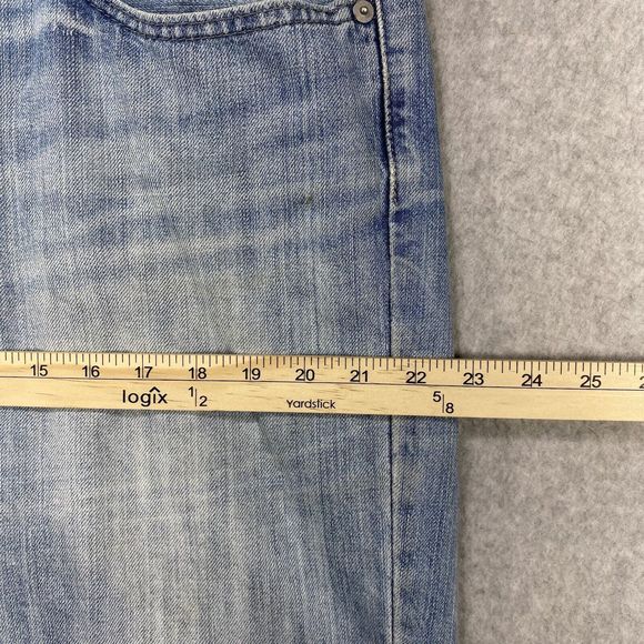 Levi's Strauss 514 Jeans Mens Size 38 X32 (40x31) Distressed Grunge Straight Fit - Picture 6 of 16